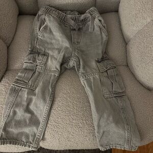BabyGAP toddler boys Gray denim cargo jeans